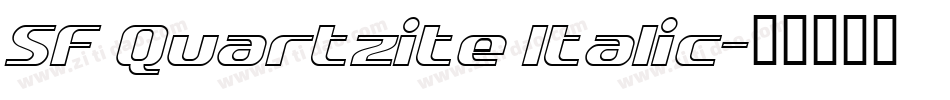 SF Quartzite Italic字体转换